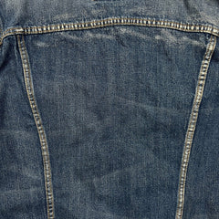 Levi's Denim Jacket Mens Large Blue Type III Dark Wash Trucker Western