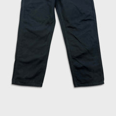 Carhartt B11 Pants Mens 34x32 Black Loose Straight Washed Duck Dungaree Workwear