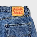 Levi's 505 Jeans Mens 32x32 Blue Regular Fit Straight Leg Medium Wash Denim Pants
