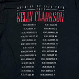 2019 Kelly Clarkson T Shirt Mens 2XL Black Meaning of Life Tour Short Sleeve Tee