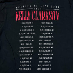 2019 Kelly Clarkson T Shirt Mens 2XL Black Meaning of Life Tour Short Sleeve Tee