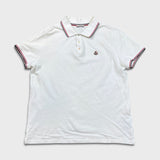 Moncler Maglia Polo Shirt Manica Corta Mens Small White Pique Short Sleeve