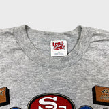 Vintage 1992 San Francisco 49ers T Shirt Mens XL Gray AOP Superbowl NFL Football Long Sleeve Tee