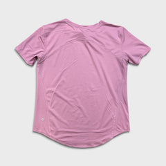 Lululemon High-Neck Running and Training T-Shirt Womens Size 4 Pink Athletic Tee