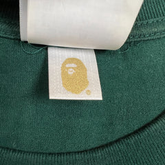 A Bathing Ape BAPE Mens XL Green World Gone Mad Harajuku Tokyo T Shirt