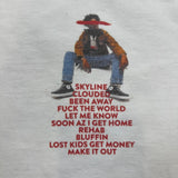 Brent Faiyaz T Shirt Mens Medium White NUWO Sonder F*** The World Graphic Rap Tee