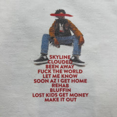 Brent Faiyaz T Shirt Mens Medium White NUWO Sonder F*** The World Graphic Rap Tee
