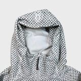 Lululemon Scuba Hoodie III Womens Size 6 White Dottie Eye Full Zip Hooded Sweater