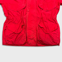 Vintage 90s Nautica Jacket Mens XL Red Full Zip Faded Outdoor Heavy Coat