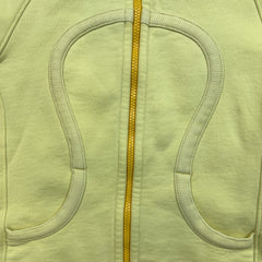Lululemon Scuba Hoodie Womens Size 4 Yellow Full Zip Sports Hooded Sweater