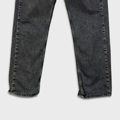 Levi's 505 Jeans Mens 32x26 Black Regular Fit Straight Leg Dark Wash Denim Pants