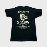 Vintage 90s Hoggs Breath Saloon T Shirt Mens XL Black USA Double Sided Beer Tee
