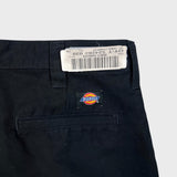 Dickies Pants Mens 32x30 Black Flex Regular Straight Workwear Chino Cargo Trouser