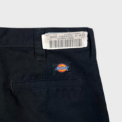 Dickies Pants Mens 32x30 Black Flex Regular Straight Workwear Chino Cargo Trouser
