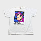 Vintage 90s Minnie Mouse T Shirt Mens 2XL White USA Disney World Graphic Tee