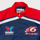 Vintage 90s Chase Authentics Mark Martin NASCAR Jacket Mens Large Blue Valvoline Racing Bomber