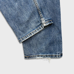 Levi's 505 Jeans Mens 34x30 Blue Regular Fit Straight Leg Medium Wash Denim Pants