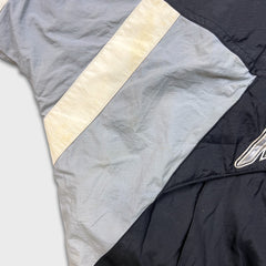 Vintage 90s Starter Pro Line Oakland Raiders Jacket Mens XL Black NFL Football 1/4 Zip Pullover