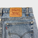 Vintage 90s Levi's 516 Jeans Mens 32x30 Blue Slim Fit Straight Leg Light Wash Denim Pants