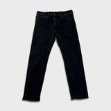 Levi's 502 Jeans Mens 33x30 Black Regular Taper Fit Dark Wash Denim Pants