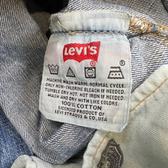 Vintage Y2K Levi's 501 Jeans Mens 30x31 Blue Original Straight Light Wash Denim Pants