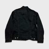 Levi's Type III Jean Jacket Mens Large Black Denim Western Trucker Button Up