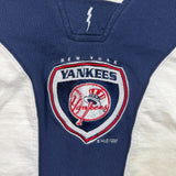 Vintage 1997 Pro Player New York Yankees Polo Shirt Mens 2XL White MLB Baseball