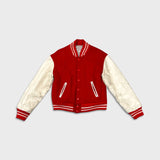 Vintage 90s Hard Rock Cafe Jacket Mens Small Red Varsity Letterman Bomber