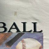 Vintage 90s Baseball T Shirt Mens XL White Classic Sports Graphic Retro MLB Tee