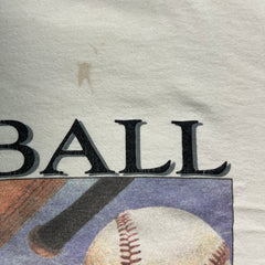 Vintage 90s Baseball T Shirt Mens XL White Classic Sports Graphic Retro MLB Tee