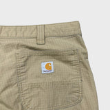 Carhartt Force Shorts Mens Size 38 Beige Relaxed Fit Ripstop Cargo Workwear