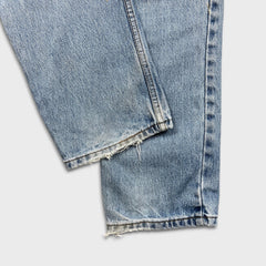 Vintage Y2K Levi's 516 Jeans Mens 34x30 Blue Slim Straight Leg Faded Light Wash Denim Pants