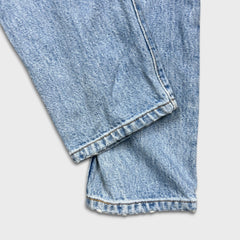 Levi's 501 S Jeans Womens 28x28 Blue Skinny Taper Leg Light Wash Faded Denim