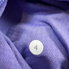 Lululemon In Stride Jacket Womens Size 4 Purple Full Zip Hooded Active Thumbhole