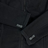 The North Face Fleece Womens Small Black Spell Out Full Zip Outdoor Jacket