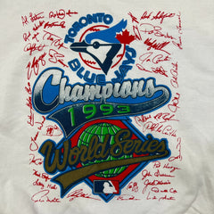 Vintage 1993 Toronto Blue Jays Sweatshirt Mens XL White World Series Champions MLB Baseball