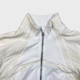 Lululemon Define Jacket Flocked Womens Size 8 White Full Zip Track Top