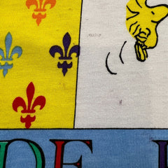 Vintage Snoopy 90s University de Paris T Shirt Mens XL White Cartoon Art Tee