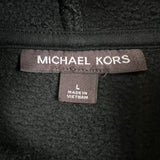 Michael Kors Hoodie Mens Large Black Logo Tape Pullover Hooded Sweater
