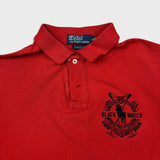 Vintage 90s Polo Ralph Lauren Shirt Mens Large Red Blackwatch Pony Polo Team