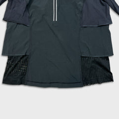 Lululemon Sun Runner Hybrid Pullover Womens Size 6 Black 1/2 Zip Sports Activewear Jacket