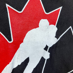 Vintage Y2K NHL Hockey Canada T Shirt Mens XL Black Sports Graphic Tee