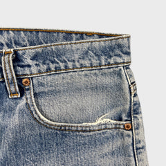 Levi's 512 Jeans Mens 32x30 Slim Fit Taper Leg Light Wash Distressed Faded Denim Pants