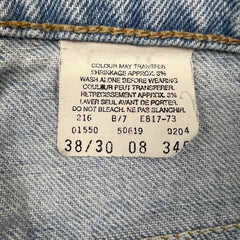 Vintage 90s Levi's 619 Jeans Mens 36x30 Orange Tab Straight Leg Light Wash Denim Pants