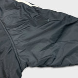 Vintage 90s Adidas Jacket Mens Large Gray Reversible 3 Stripe Heavy Coat