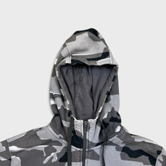 Nike Sportswear Hoodie Mens Medium Camo Swoosh Full Zip Hooded Sweater