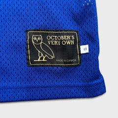 October's Very Own Basketball Jersey Mens Small Blue OVO Runner Logo #6