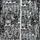 Lululemon Scuba Hoodie Women Size 8 White Black Glacier Lace Full Zip Sweater