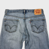 Vintage Y2K Levi's 505 Jeans Mens 36x30 Blue Regular Fit Straight Leg Light Wash Faded Pants