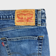 Levi's 505 Jeans Mens 34x30 Blue Regular Fit Straight Leg Medium Wash Denim Pants